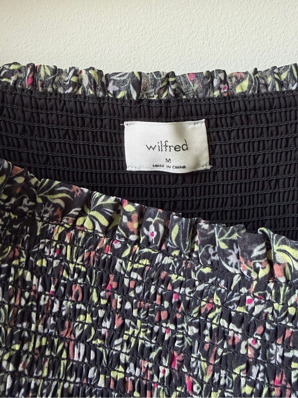 Wilfred Golden Hour Dress - Black Floral - Picture 3 of 3